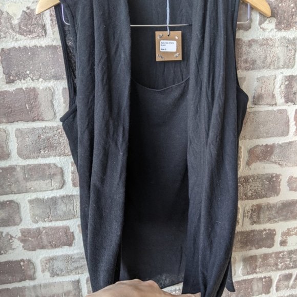 NWT / HELLO NITE! / BLACK SCOOP NECK TANK TOP / SMALL - Picture 5 of 13